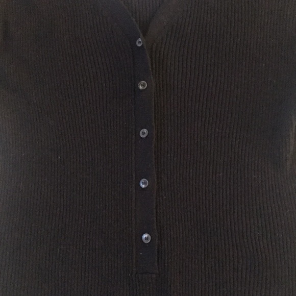 NWT | Favorite Daughter | Black Thong Knit Cardigan Bodysuit Size Large - Picture 5 of 8